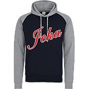 Felpa con cappuccio a contrasto Jeka