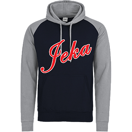 Felpa con cappuccio a contrasto Jeka