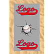 Asciugamano da spiaggia Club All-Over: Baseball incrinato