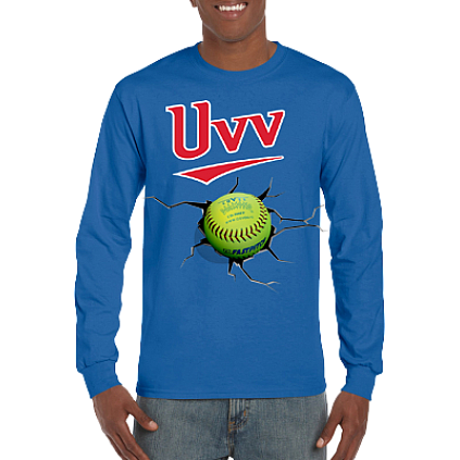 Club T-Shirt, Long Sleeve: Crack Softball