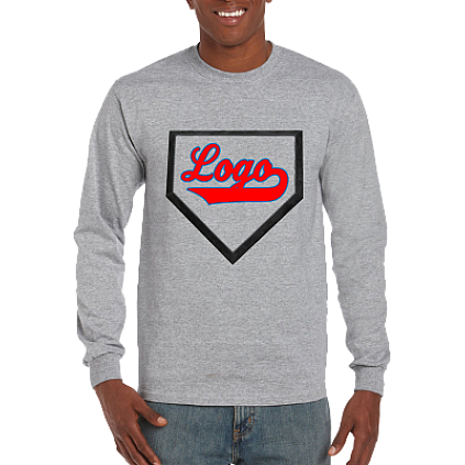 Club T-Shirt, Lange Mouw: Homeplate