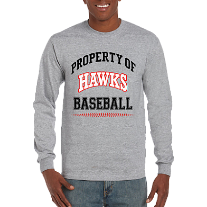 Club T-Shirt, Lange Mouw: Property of