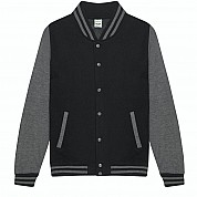 Varsity Jacket Charcoal/Jet Black