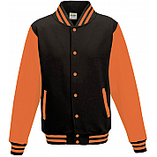 Varsity Jacket Black/Orange Crush