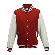 Varsity Jacket Fire Red/White