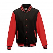 Varsity Jacket Jet Black/Red