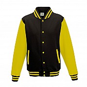 Varsity Jacket Jet Black/Sun Yellow