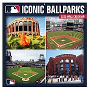 MLB Iconic Ballparks 2025 Wall Calendar