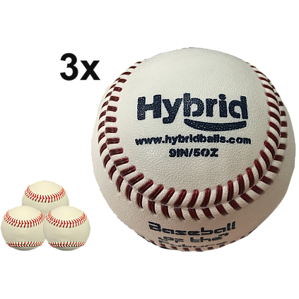 Baseball ibrido (confezione da 3)