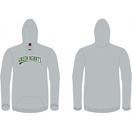Felpa con cappuccio Green Hearts Grigio