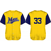 Marl Slydogs Shirt: Geel, Flatback Mesh