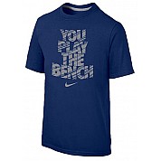 Maglietta Nike Gioventù Play the Bench: Blu