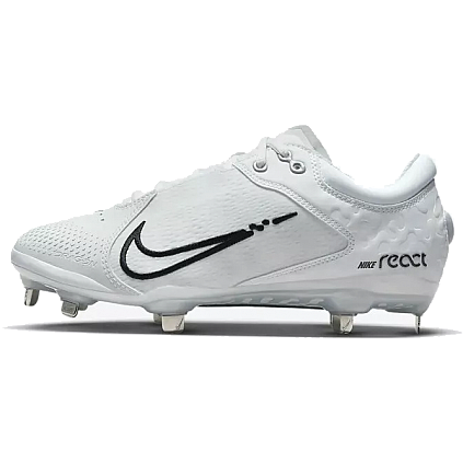 Nike Hyperdiamond 4 Elite Metal, Women: White/Black