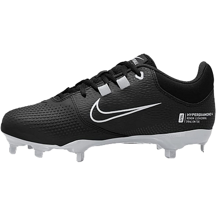 Nike Hyperdiamond Pro 4 Metal, Dames: Black/White