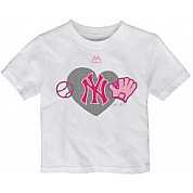 Maglietta Girls Just Love Baseball: Yankees Wit