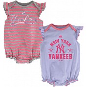 Yankees Creeper scintillanti rosa, set di 2