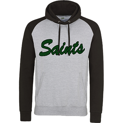 Felpa con cappuccio a contrasto Saints