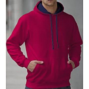Capuchon Sweater 2 Kleuren: Hot Pink/Navy