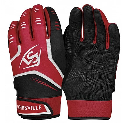 Guanti da battuta Louisville Slugger Omaha, rosso