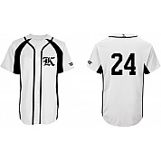 Karlskoga Bats Jersey, White: Flatback Mesh