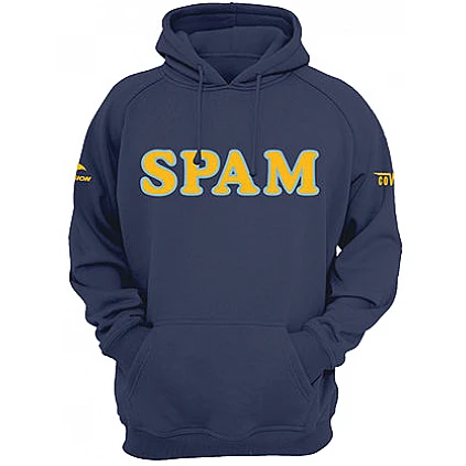 Felpa con cappuccio Spam
