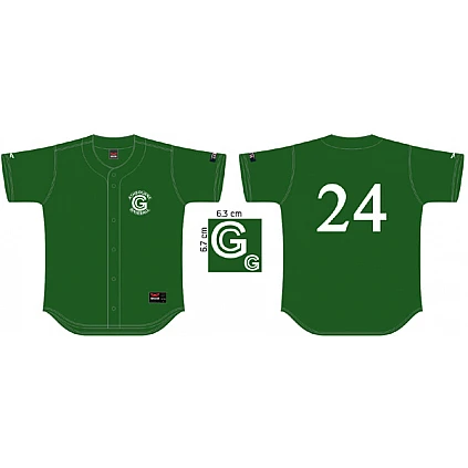 Maglia Ashbourne Giants Maglia Flatback: Verde scuro