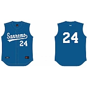 Sanremo Shirt, Mouwloos: Flatback Mesh