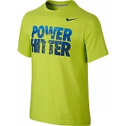 Maglietta Nike Power Hitter Giovani: Giallo neon