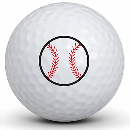Baseball Golfballs (3)