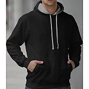 Maglione con cappuccio 2 Colore: nero/grigio