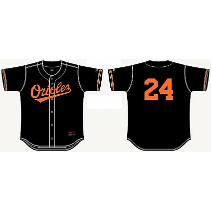 Orioles Shirt Honkbal Zwart