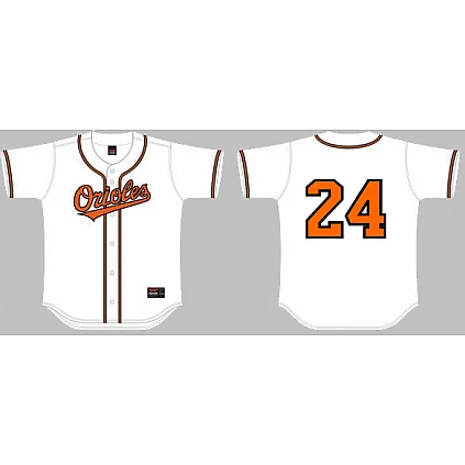 Orioles Shirt Honkbal Wit