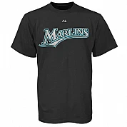 Wordmark T-Shirt Marlins, Youth, black