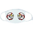 Maschera per la bocca 2 palle da baseball arrabbiate
