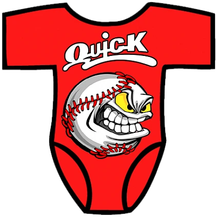 Club Baby Romper: Angry Baseball