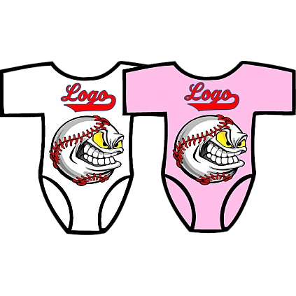 Club Baby Romper: Angry Baseball