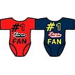 Club Baby Romper: No.1 Fan