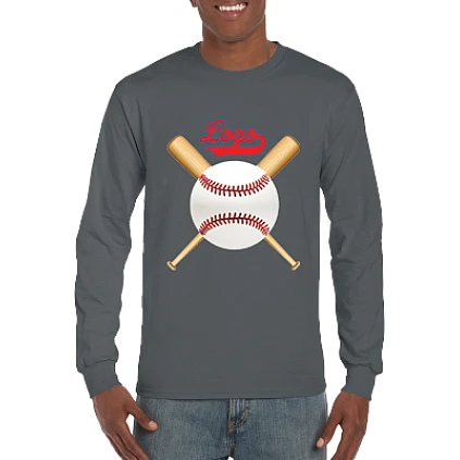 Maglietta Club, manica lunga: pipistrelli incrociati