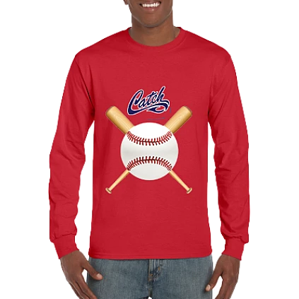 Maglietta Club, manica lunga: pipistrelli incrociati