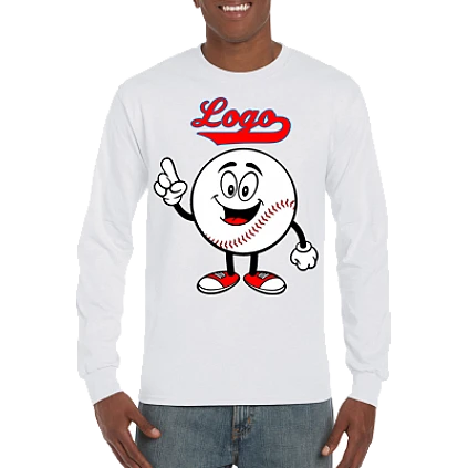 Club T-Shirt, Long Sleeve: Happy Baseball