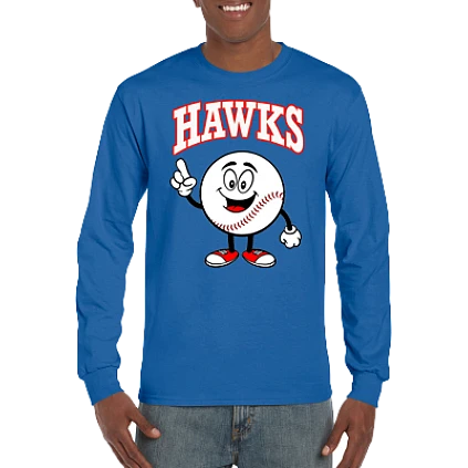 Club T-Shirt, Long Sleeve: Happy Baseball