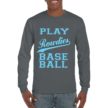 Club T-Shirt, Long Sleeve: Play Baseball