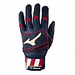 Mizuno Pro Select batting gloves Navy/Red