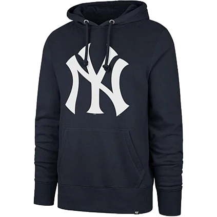 Felpa con cappuccio 47 Brand Yankees Navy Headline