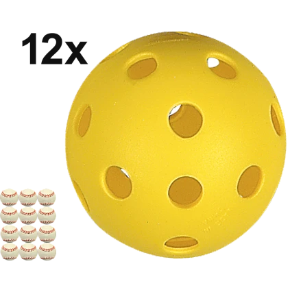 Covee/Diamond CD-PPB-9: Plastic Practice Ball Baseball (12)