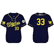 Maglia Colombes Wildcats, Navy: Maglia Flatback