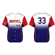 Maglia Hamburg Marines,Doubleheader maglia con retro piatto: Bianco