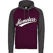Felpa con cappuccio a contrasto Homeless