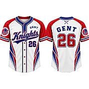 Gent Knights Alternate Jersey, Flatback Mesh