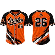 Orioles Alternate Jersey 2, Flatback Mesh
